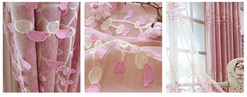 Foulola: X-2021 Series High Grade Embroidery Curtain with Sheers details