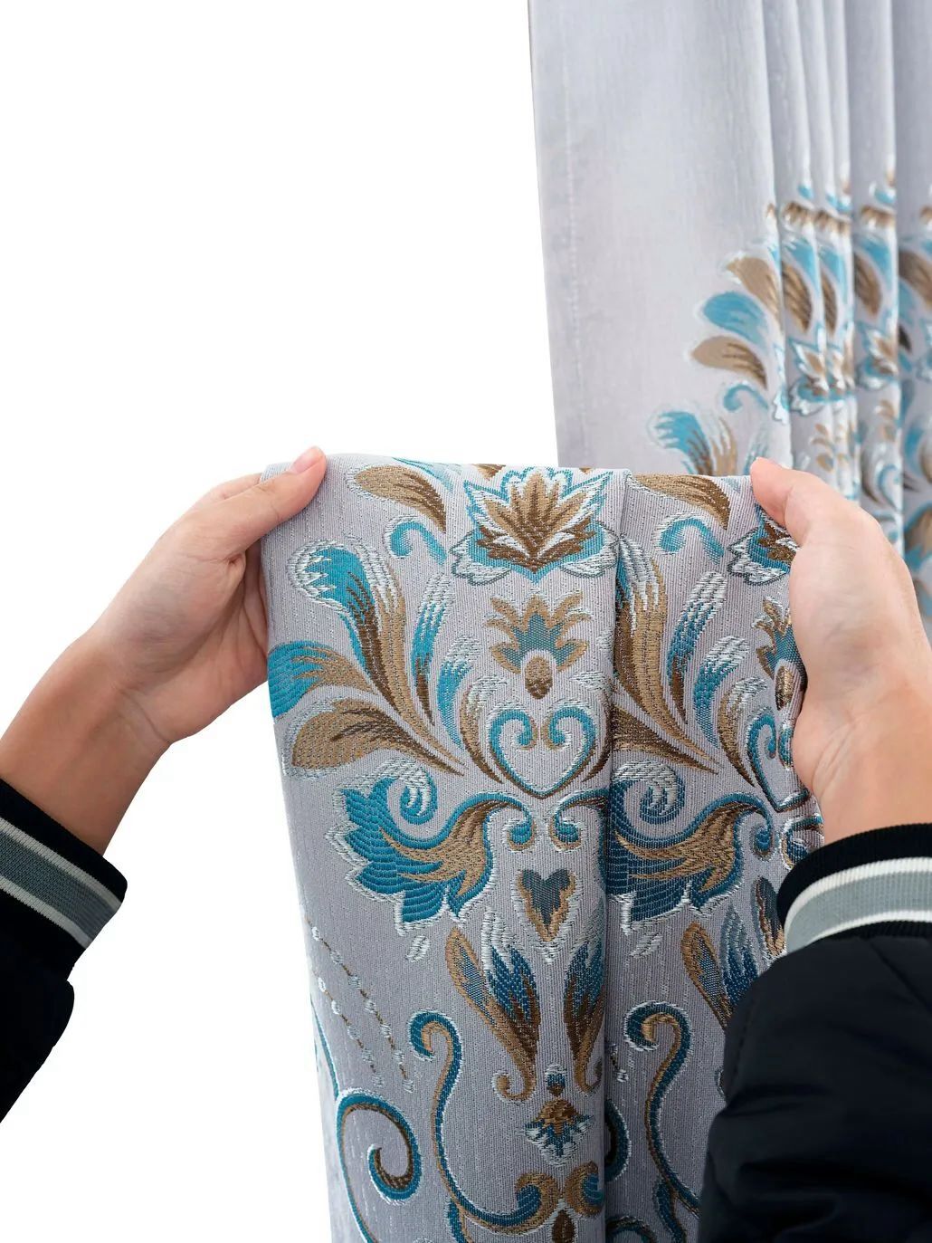 Foulola News:2.8/3.2m Width Jacquard Blackout Curtain 2201Series factory