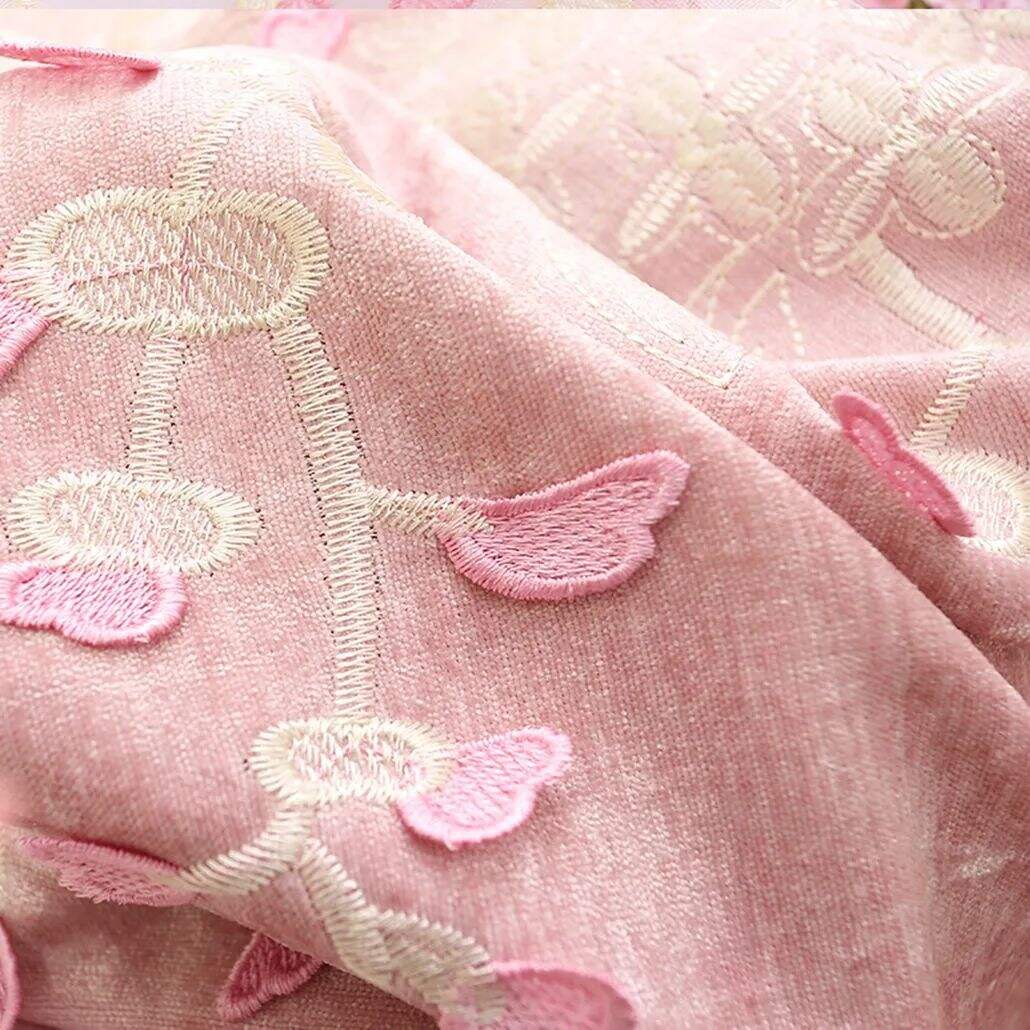 Foulola: X-2021 Series High Grade Embroidery Curtain with Sheers details