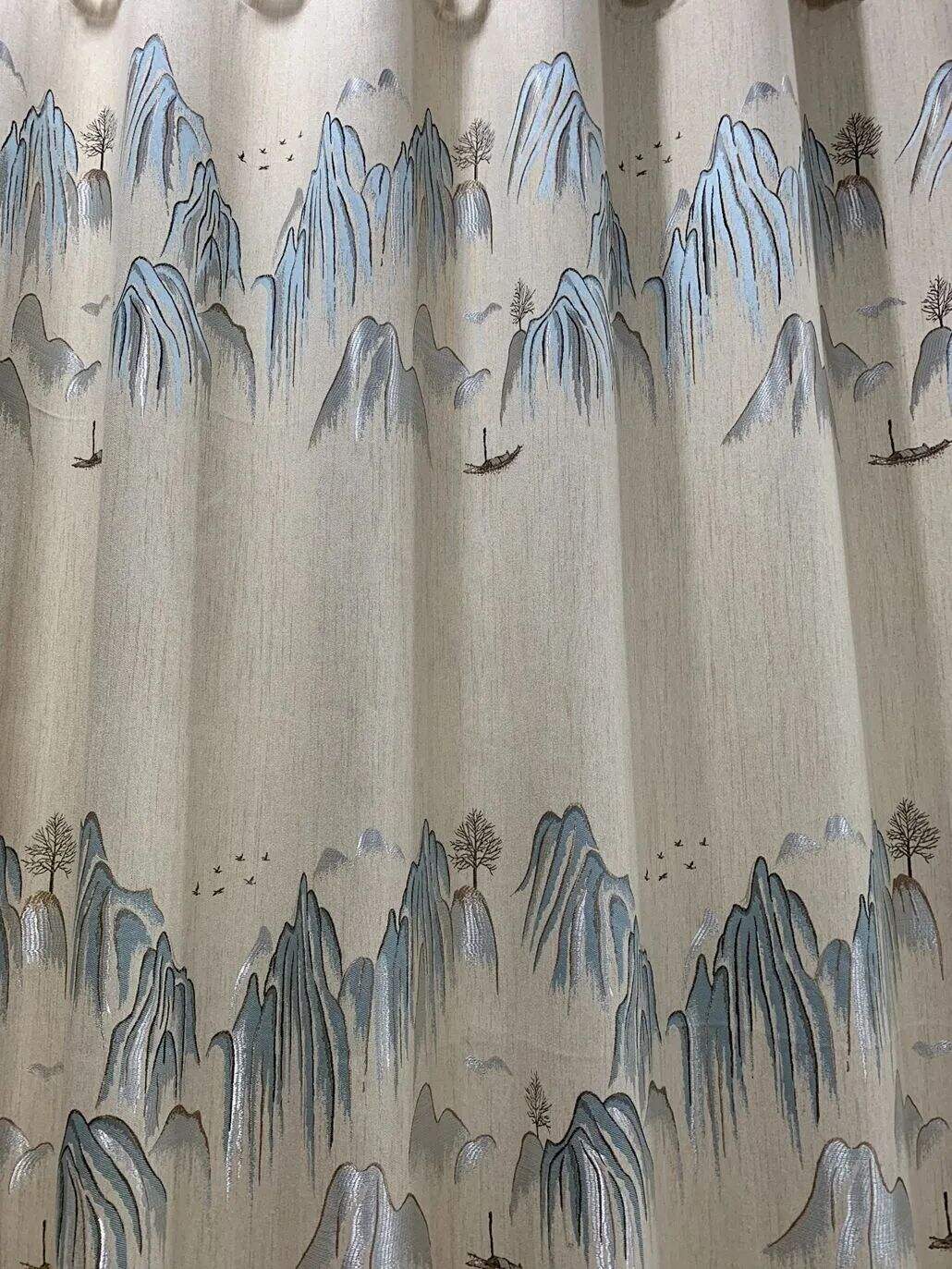 Foulola News:2.8m-3.15m Width Blackout Jaquard Curtain Fabric supplier