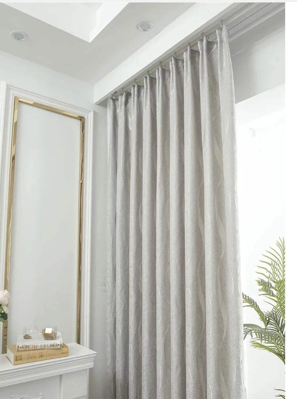 Foulola: Linen Style Polyester Brushed Jacquard Curtain supplier