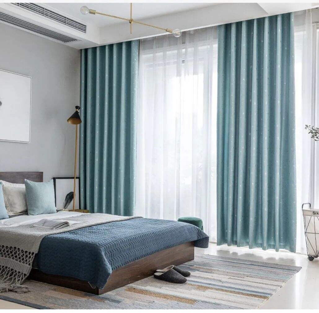 Foulola: Linen Style Polyester Brushed Jacquard Curtain factory