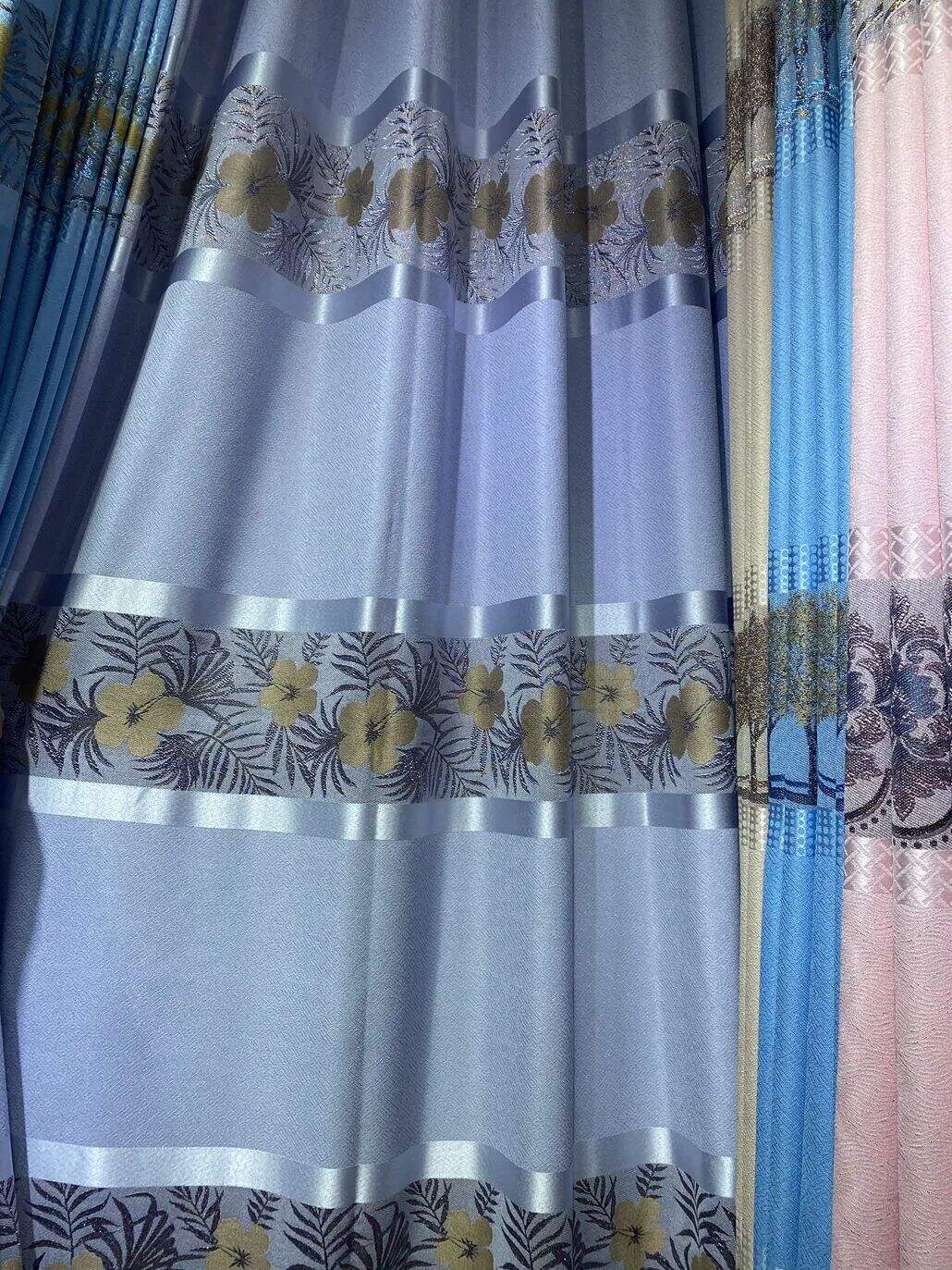 Foulola News: Cheap Jacquard Curtain Fabric, Widht 2.8m details