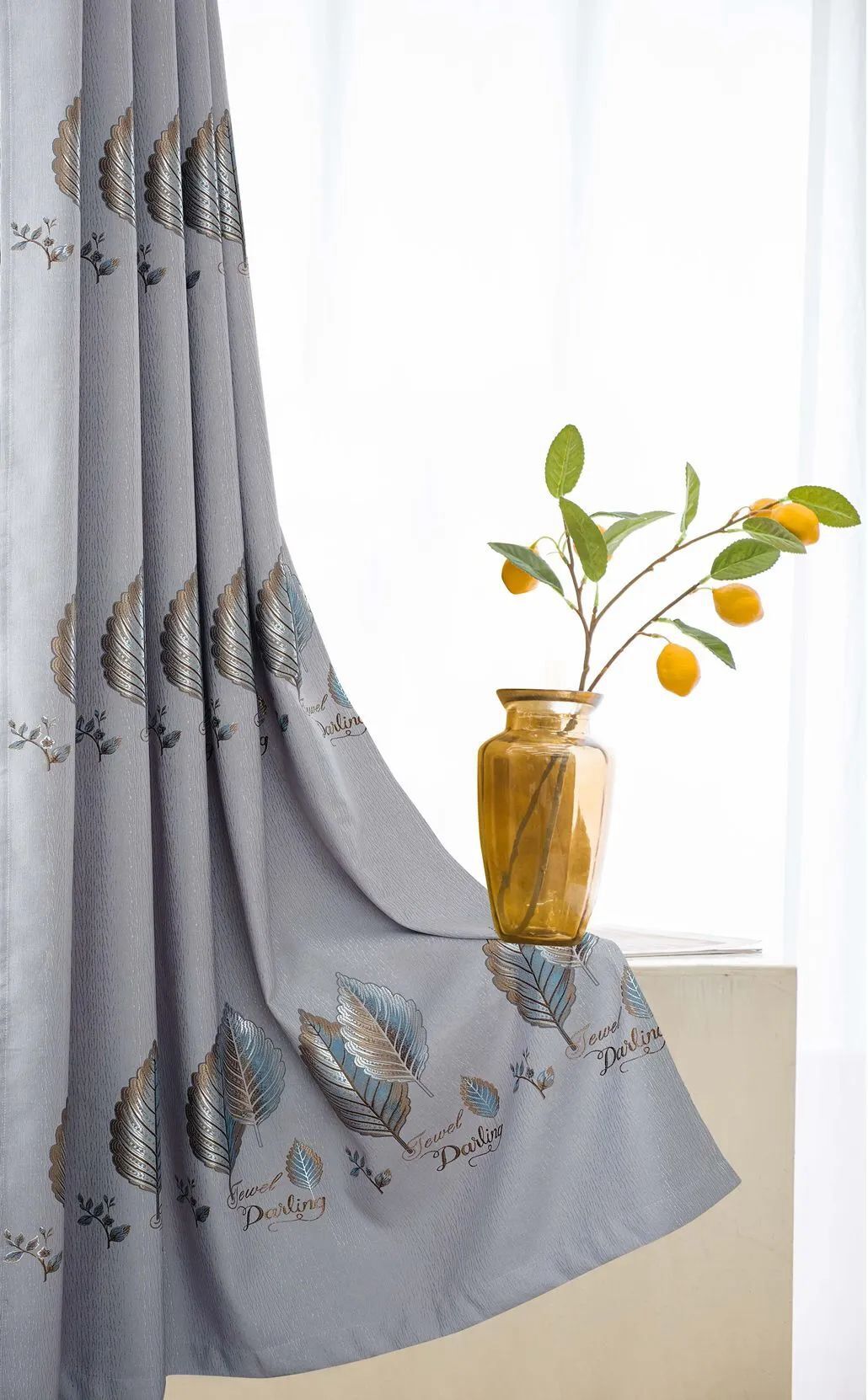 Foulola News:2.8/3.2m Width Jacquard Blackout Curtain 2201Series supplier