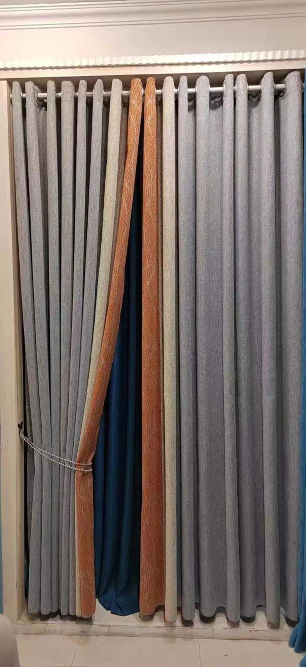 Foulola News: 3.4m Height Mix Style Weaving Luxury Curtain supplier