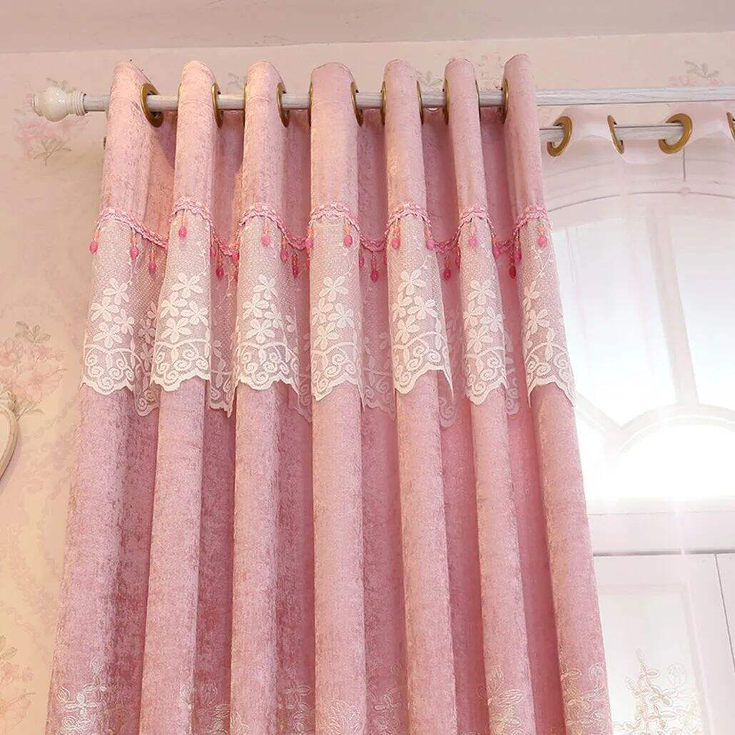 Foulola: X-2021 Series High Grade Embroidery Curtain with Sheers factory