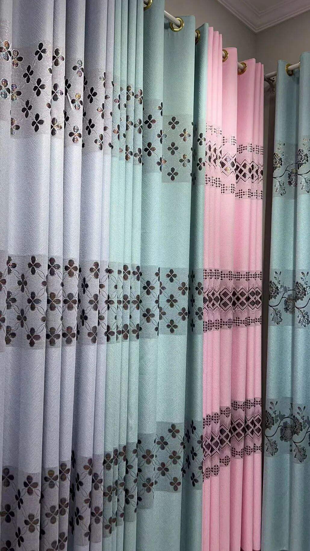 Foulola News: Cheap Jacquard Curtain Fabric, Widht 2.8m details