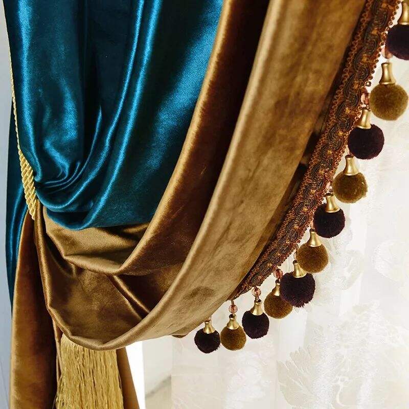 Foulola: YDL Series ltalian Velvet Curtain Fabric, 2.80m Width factory