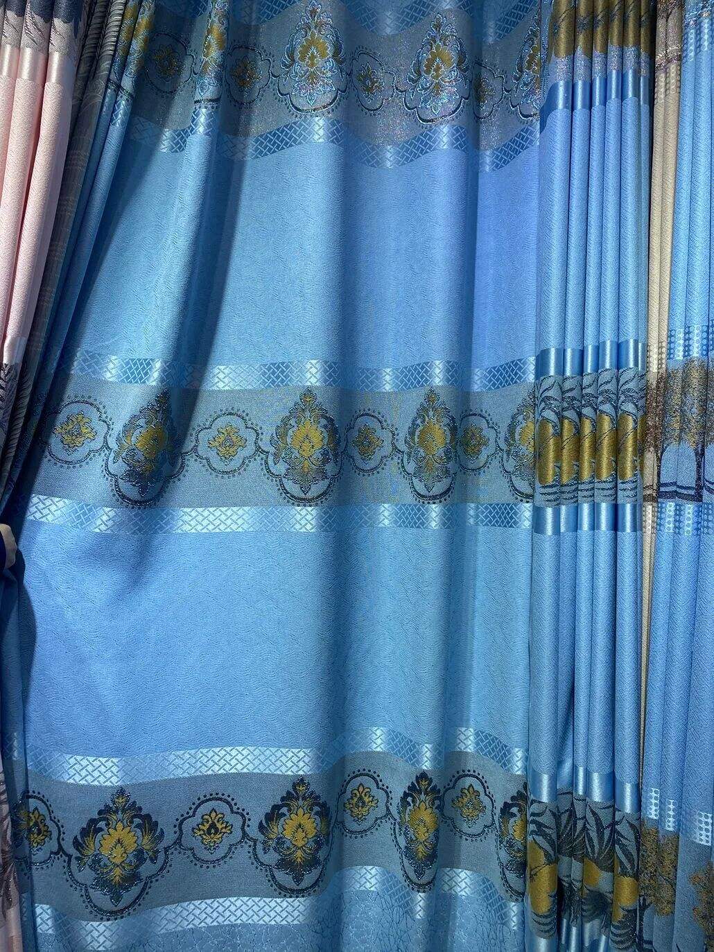 Foulola News: Cheap Jacquard Curtain Fabric, Widht 2.8m factory
