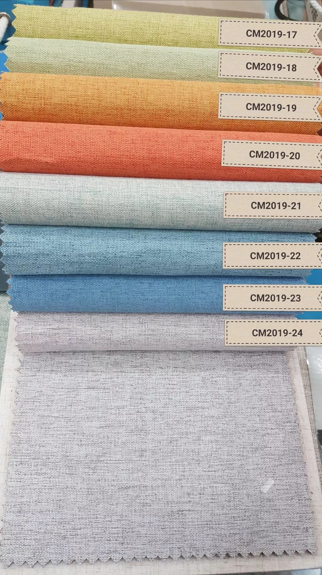 Foulola News: 2019# Linen 100% Blackout, Maling Coating Artwork, Vandtæt Gardin & Stoffremstilling
