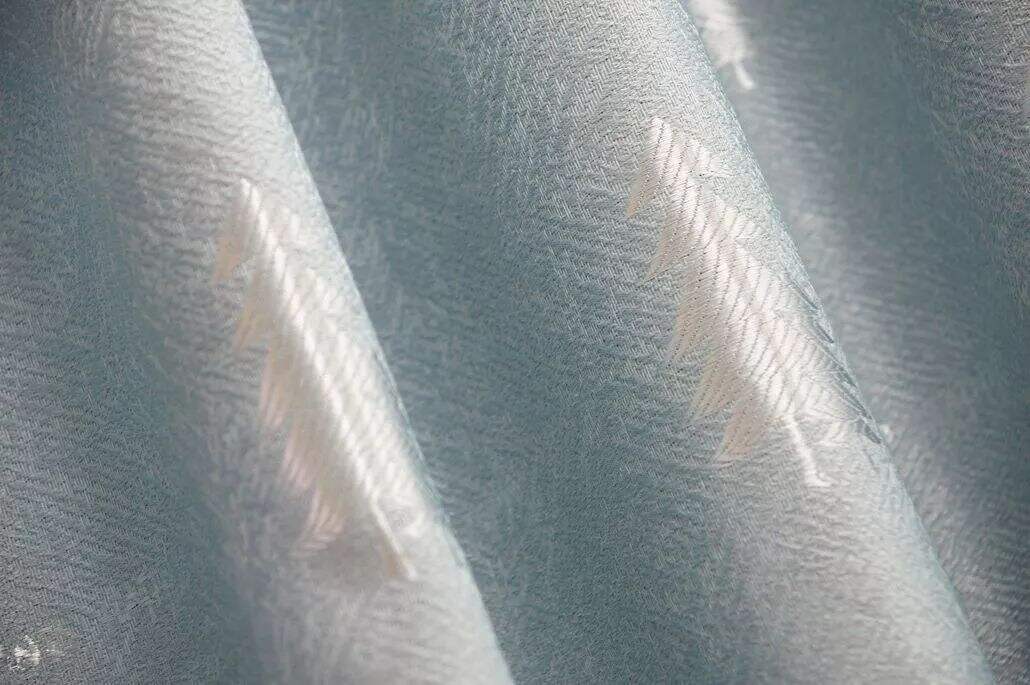 Foulola: Linen Style Polyester Brushed Jacquard Curtain details