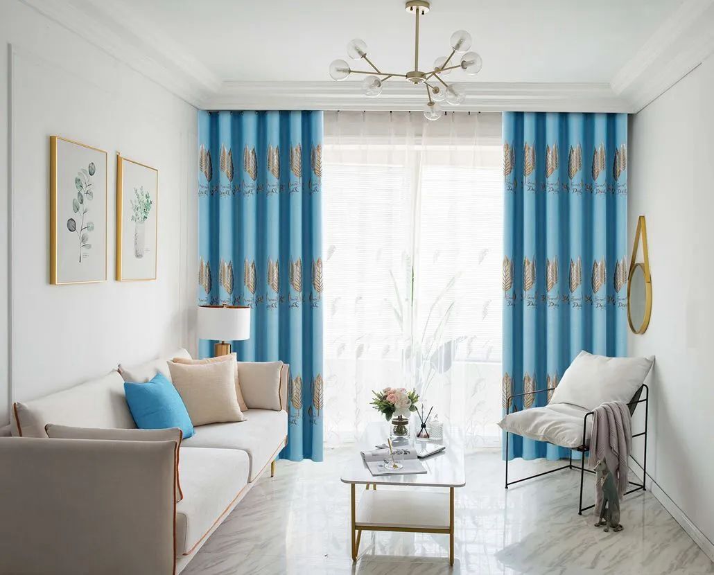 Foulola News:2.8/3.2m Width Jacquard Blackout Curtain 2201Series details