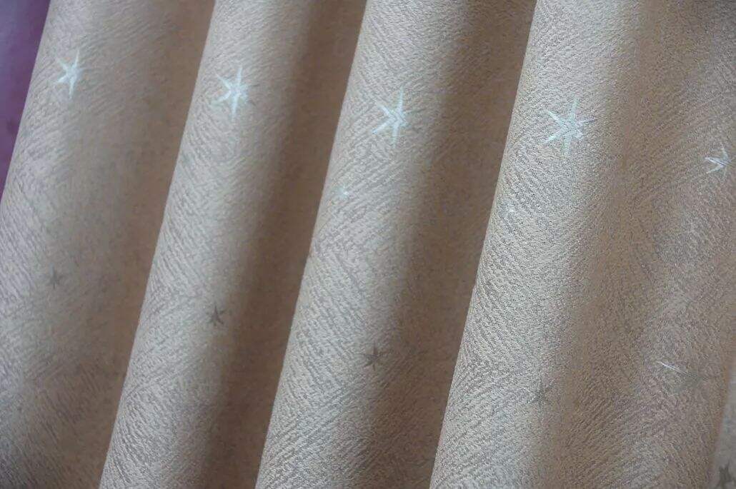 Foulola: Linen Style Polyester Brushed Jacquard Curtain factory