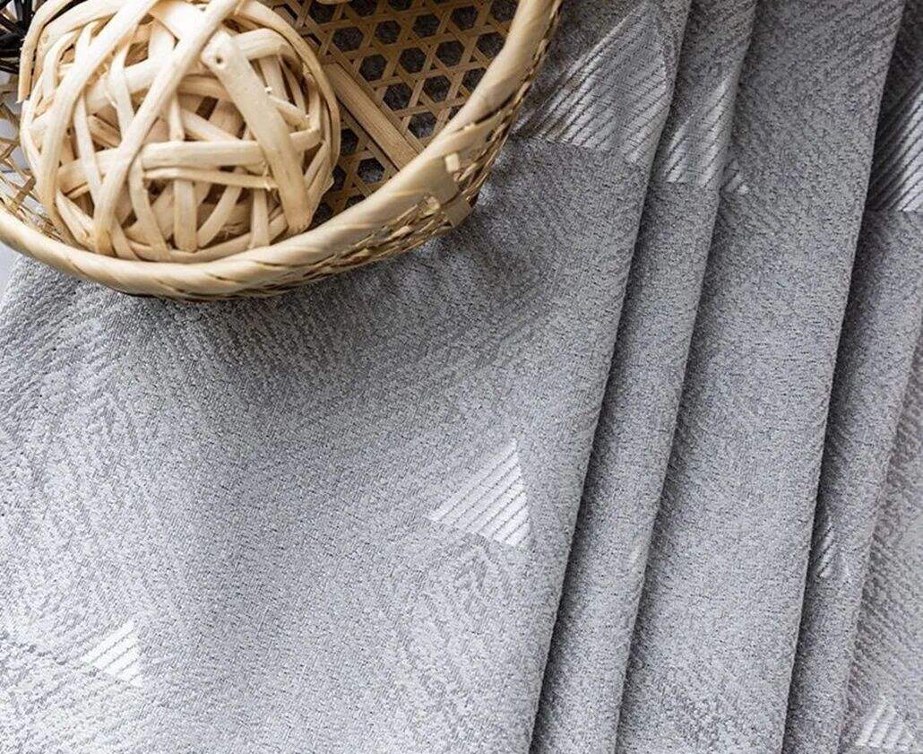 Foulola: Linen Style Polyester Brushed Jacquard Curtain details