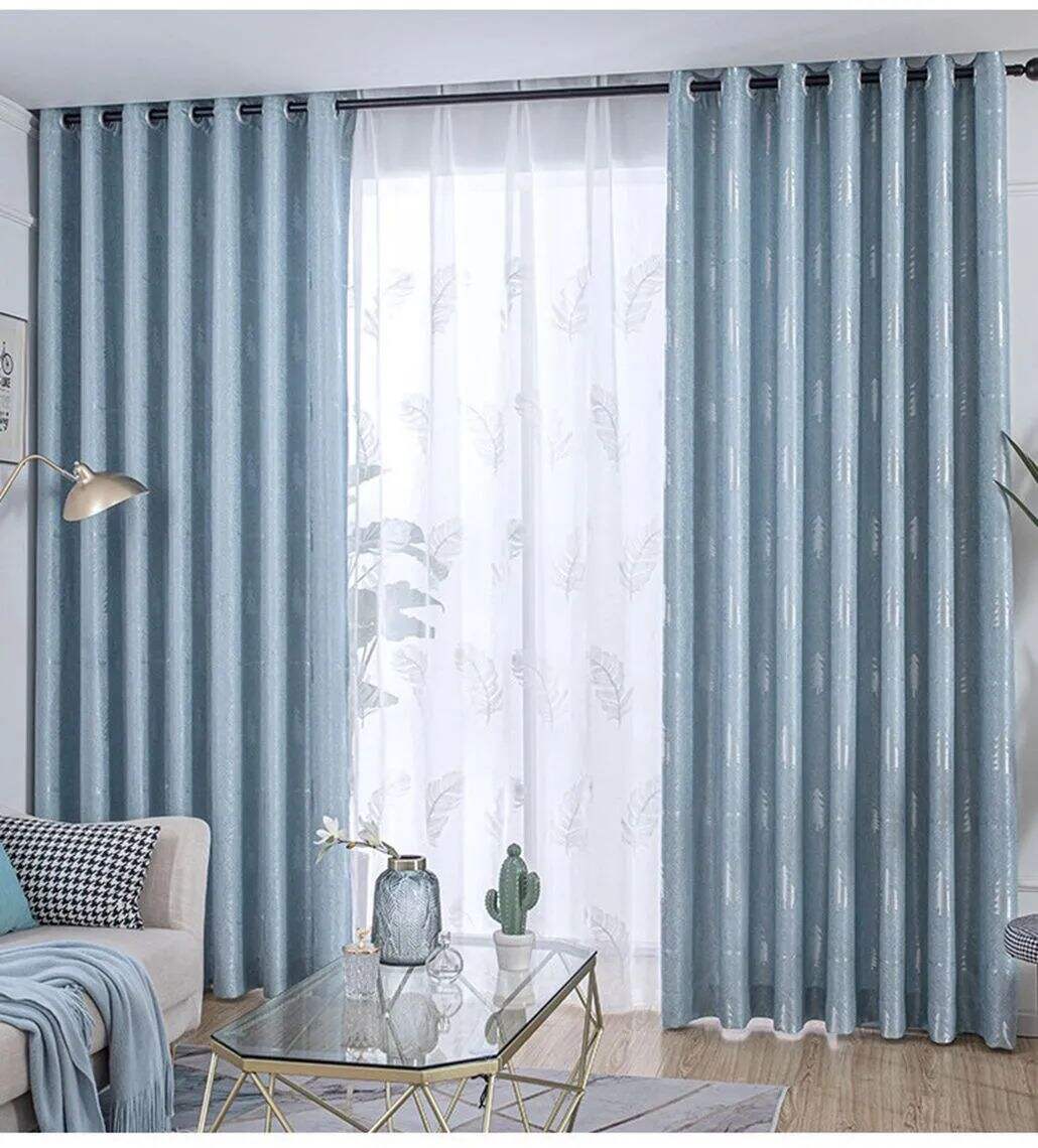 Foulola: Linen Style Polyester Brushed Jacquard Curtain supplier
