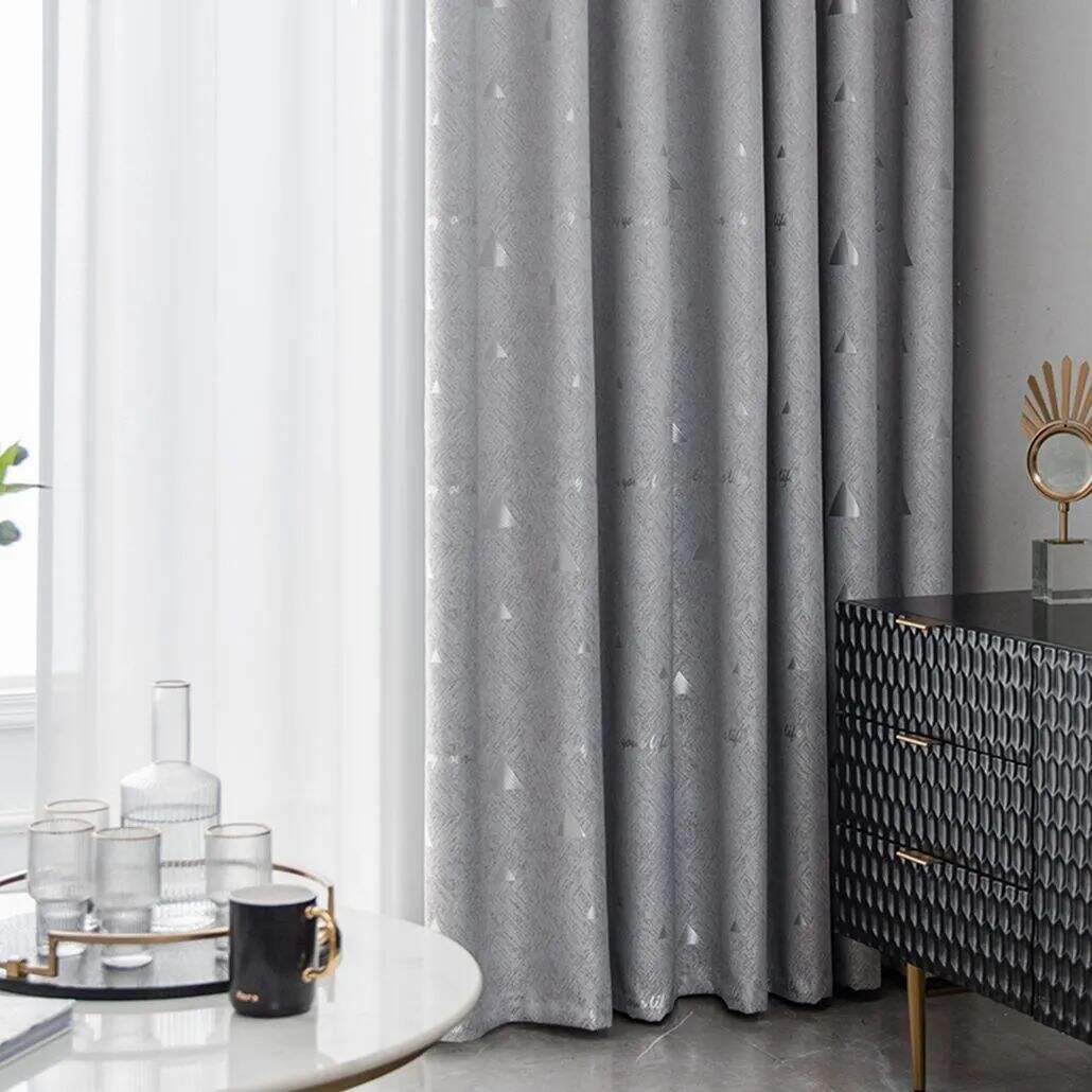 Foulola: Linen Style Polyester Brushed Jacquard Curtain details