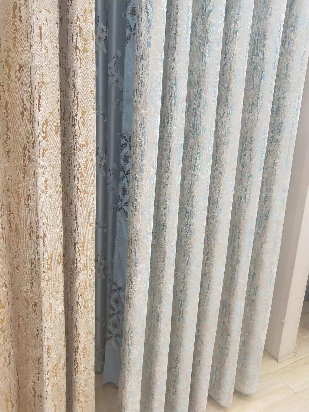 foulola news1688 series velvet jacqu rd curtain fabric 2832m671829-13