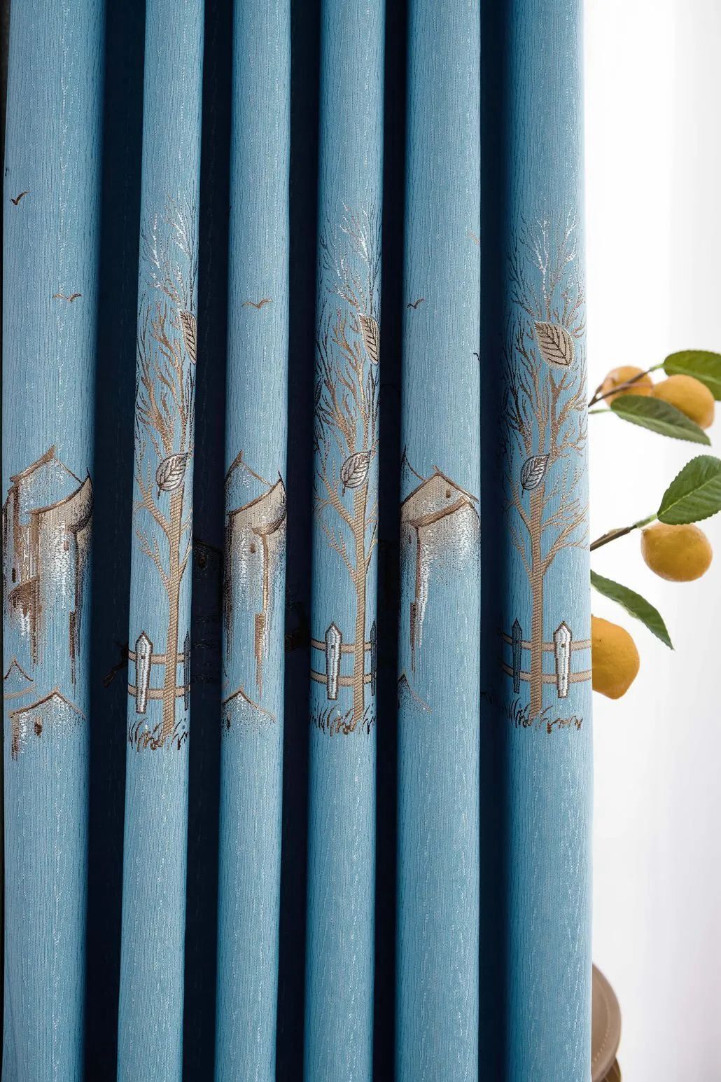 Foulola News:2.8/3.2m Width Jacquard Blackout Curtain 2201Series manufacture
