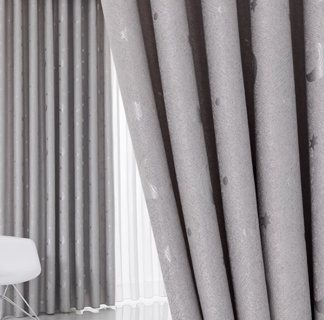 Foulola: Linen Style Polyester Brushed Jacquard Curtain supplier