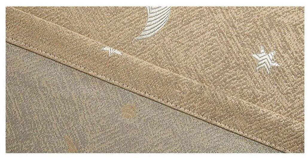 Foulola: Linen Style Polyester Brushed Jacquard Curtain details