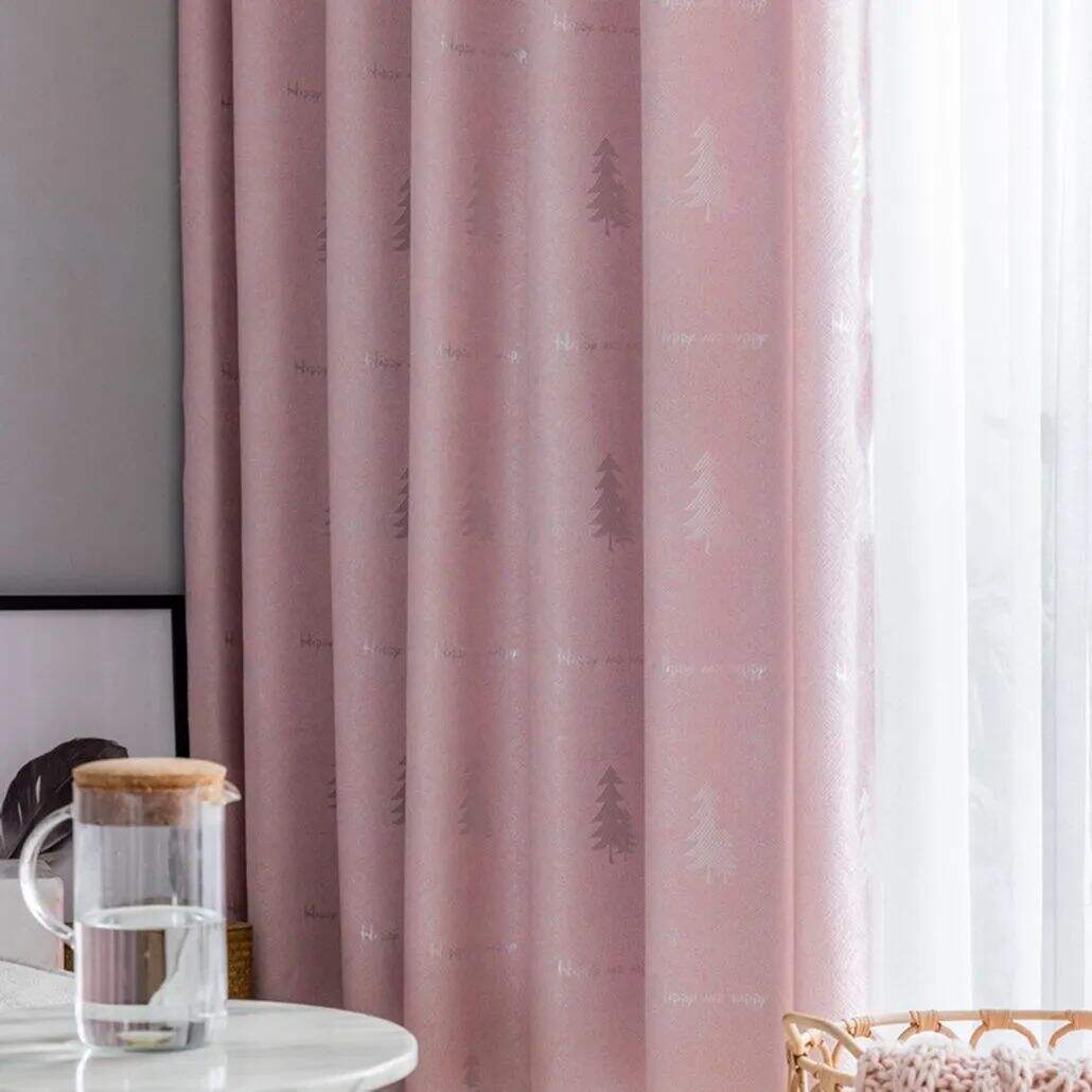 Foulola: Linen Style Polyester Brushed Jacquard Curtain supplier