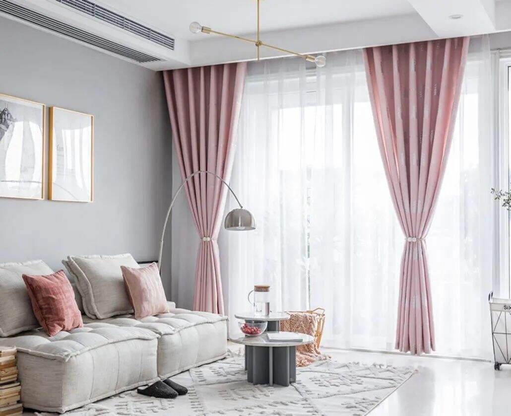 Foulola: Linen Style Polyester Brushed Jacquard Curtain factory