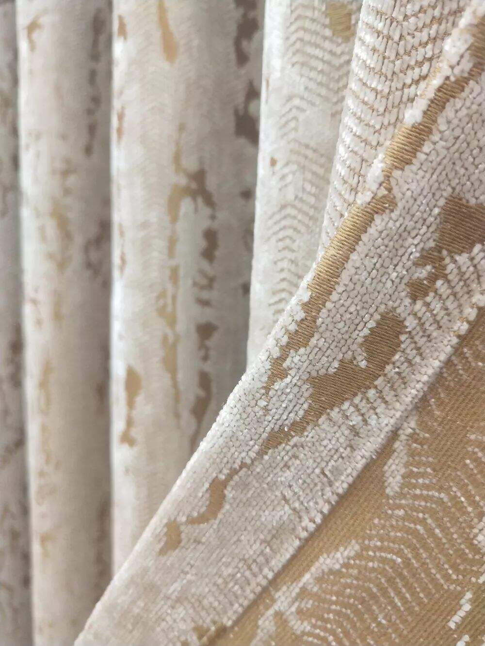 foulola news1688 series velvet jacqu rd curtain fabric 2832m671829-4