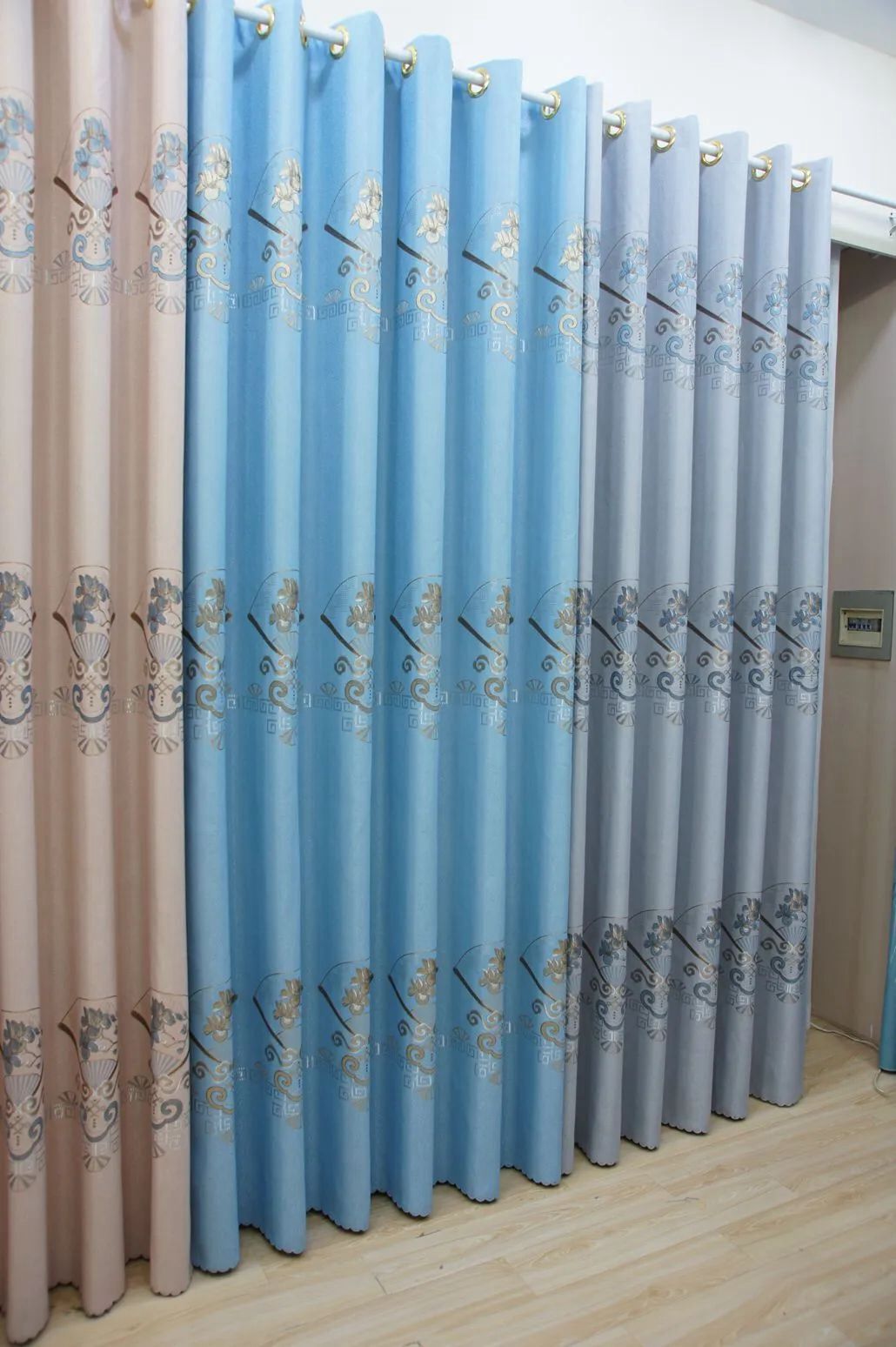 Foulola News:2.8/3.2m Width Jacquard Blackout Curtain 2201Series factory