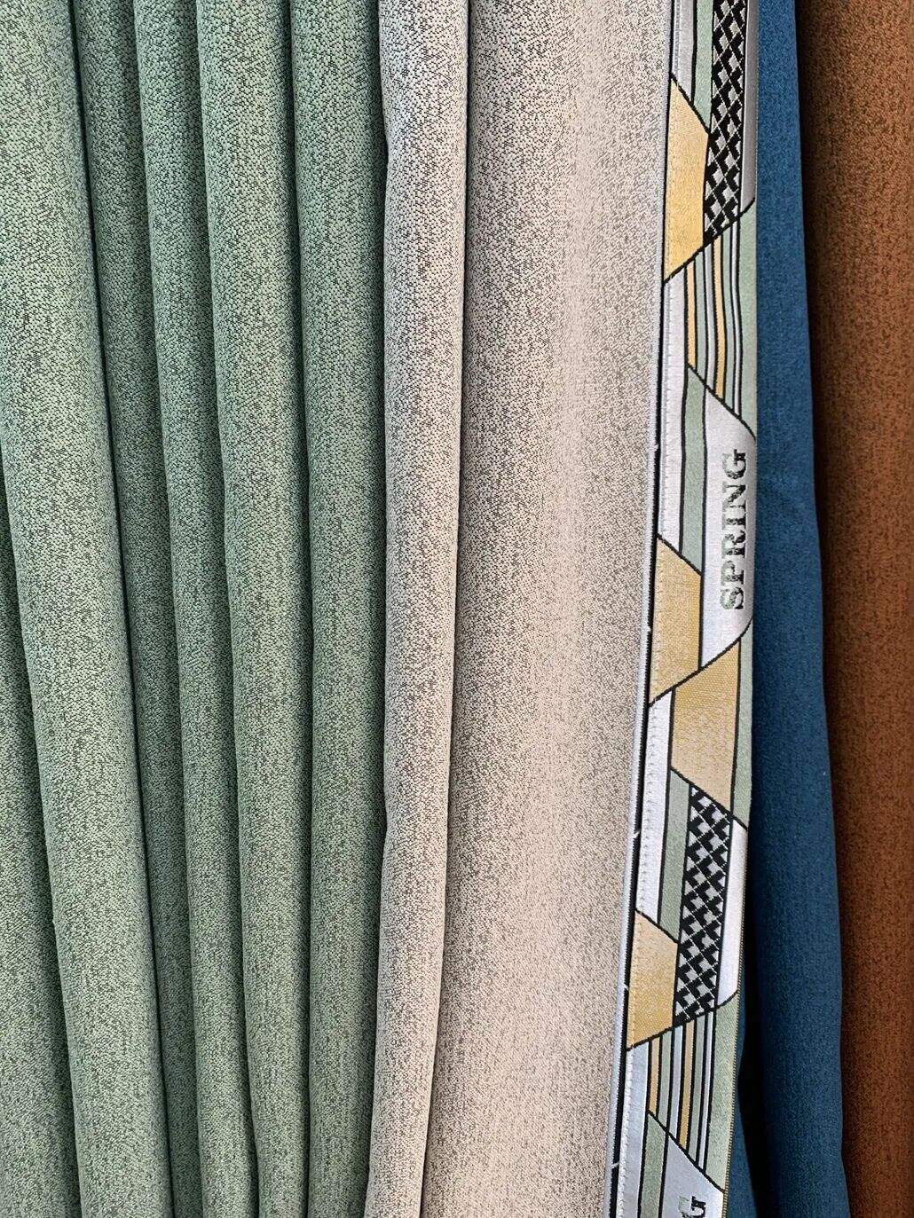 Foulola News: 3.4m Height Mix Style Weaving Luxury Curtain details