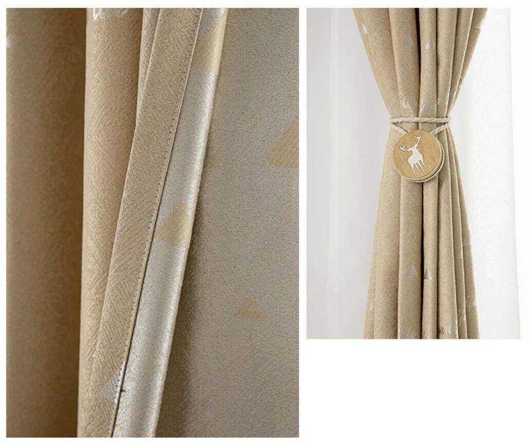 Foulola: Linen Style Polyester Brushed Jacquard Curtain supplier