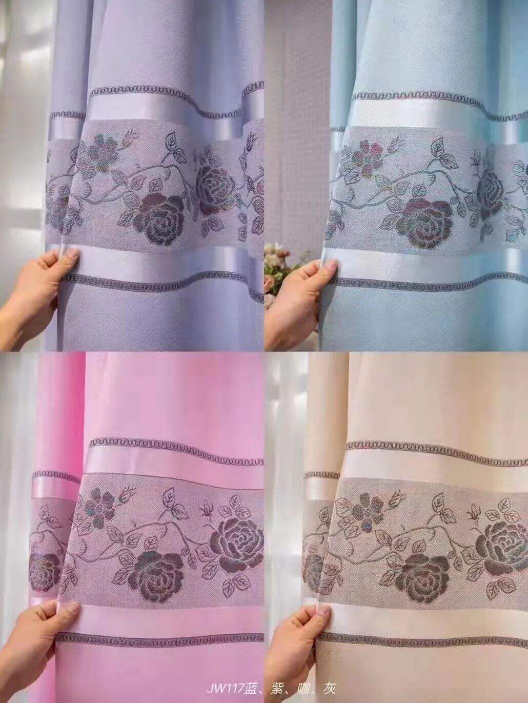 Foulola News: Cheap Jacquard Curtain Fabric, Widht 2.8m details