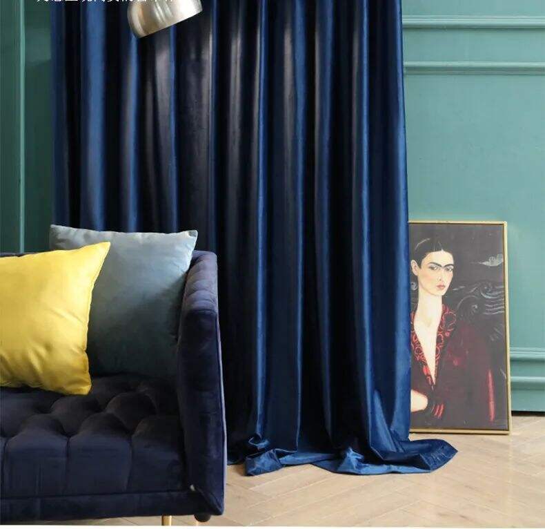 Foulola：120#Series Blackout dutch holland Velvet Curtain factory