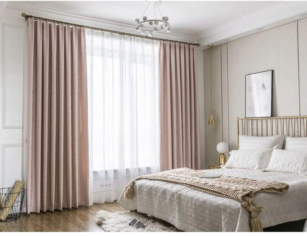 Foulola: Linen Style Polyester Brushed Jacquard Curtain details