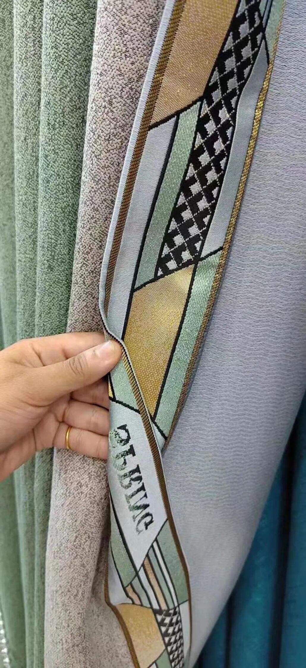 Foulola News: 3.4m Height Mix Style Weaving Luxury Curtain factory