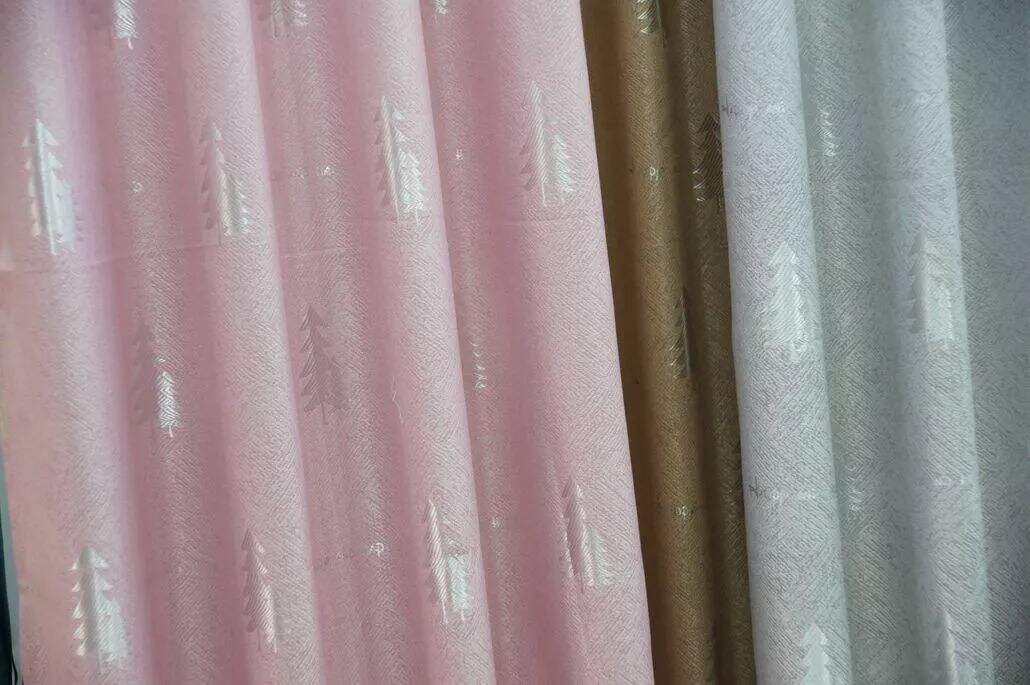 Foulola: Linen Style Polyester Brushed Jacquard Curtain details