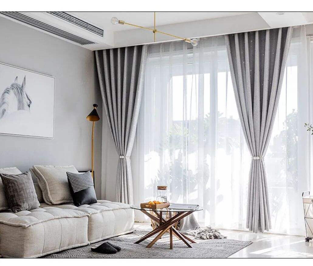 Foulola: Linen Style Polyester Brushed Jacquard Curtain factory