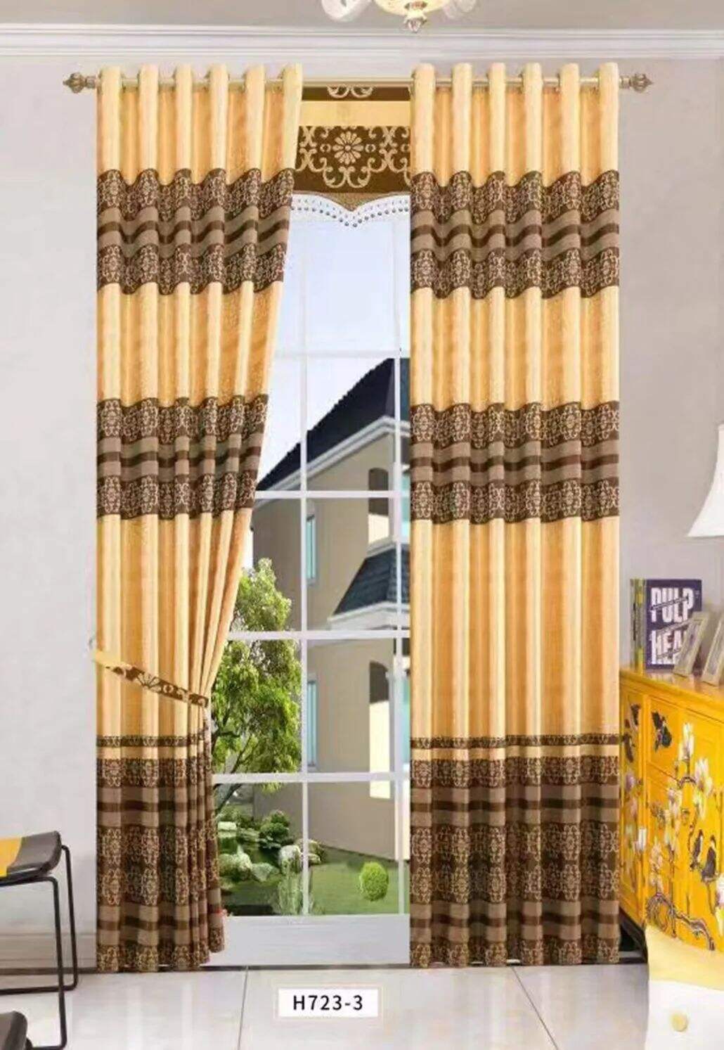 Foulola News: Cheap Jacquard Curtain Fabric. Width 280cm, supplier