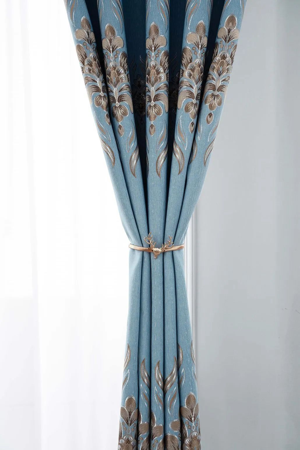 Foulola News:2.8/3.2m Width Jacquard Blackout Curtain 2201Series factory