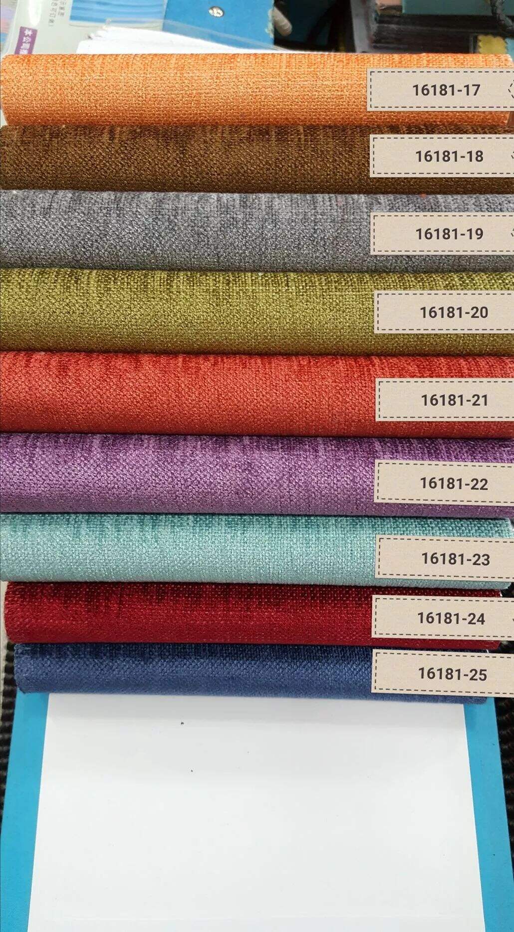 Foulola News: 16181# Series Two Sides Same Linen Style Velvet factory
