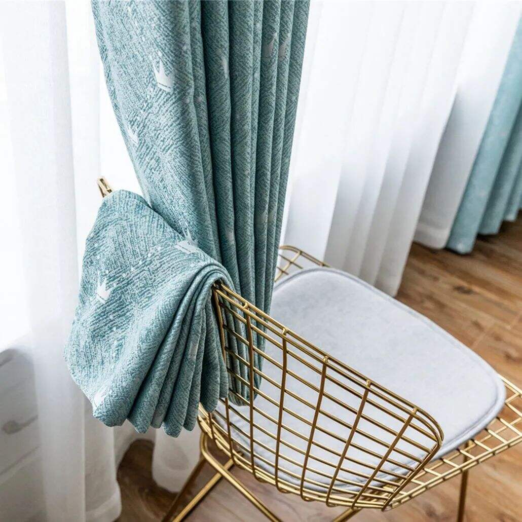 Foulola: Linen Style Polyester Brushed Jacquard Curtain supplier