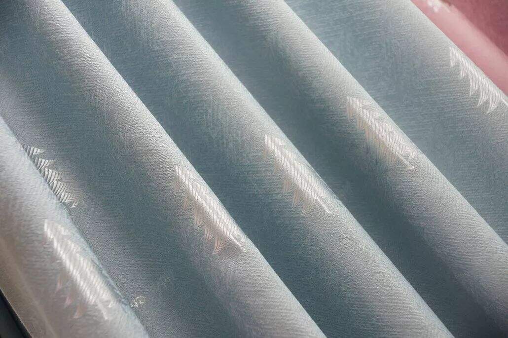 Foulola: Linen Style Polyester Brushed Jacquard Curtain supplier