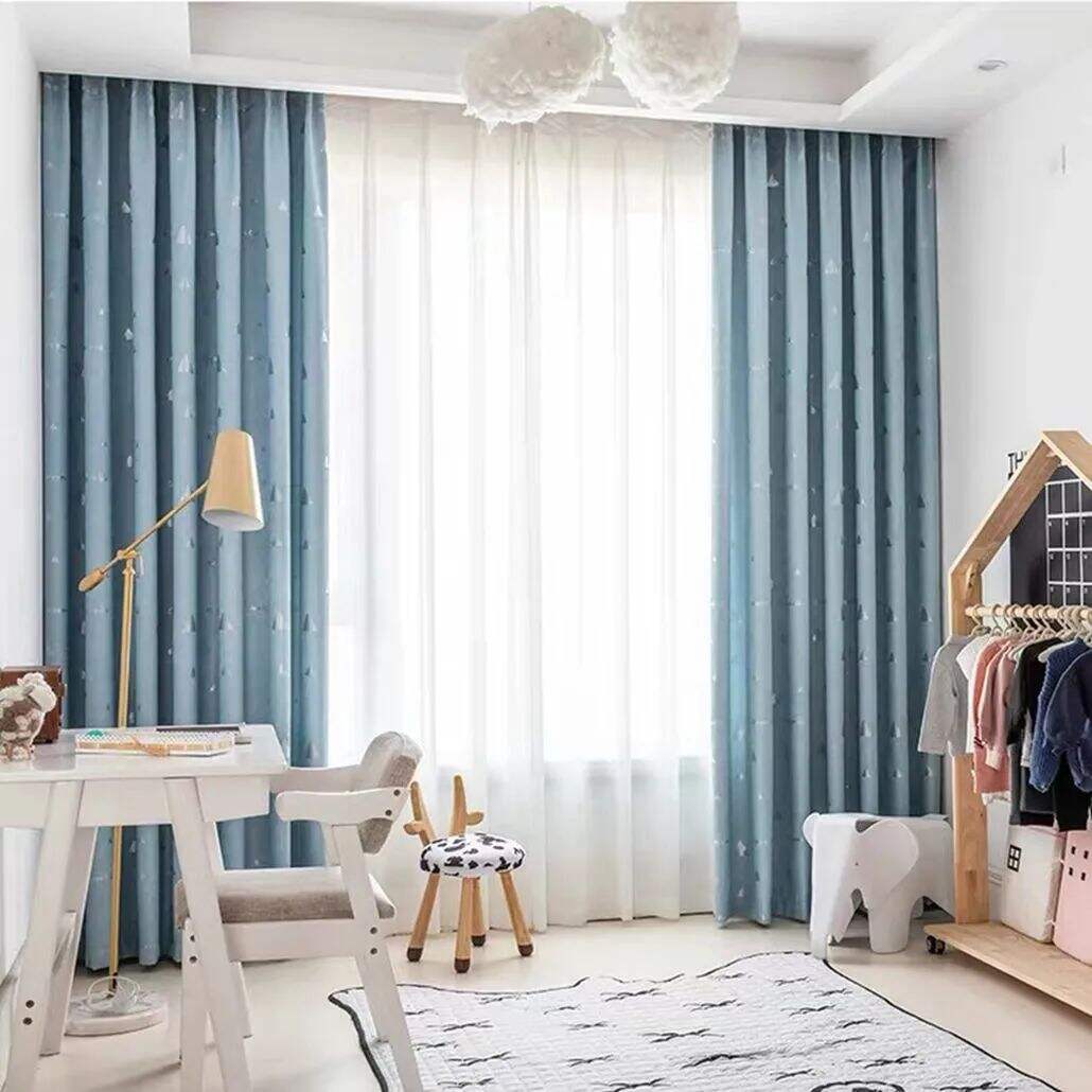 Foulola: Linen Style Polyester Brushed Jacquard Curtain supplier
