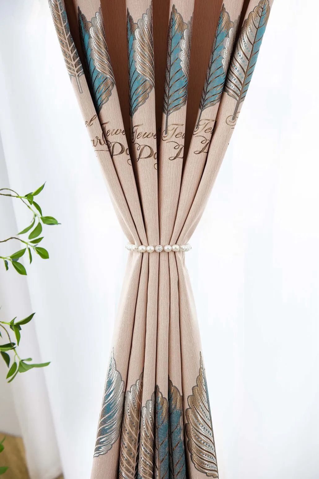 Foulola News:2.8/3.2m Width Jacquard Blackout Curtain 2201Series details