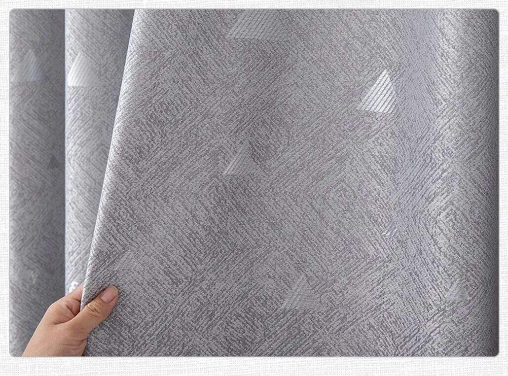 Foulola: Linen Style Polyester Brushed Jacquard Curtain details