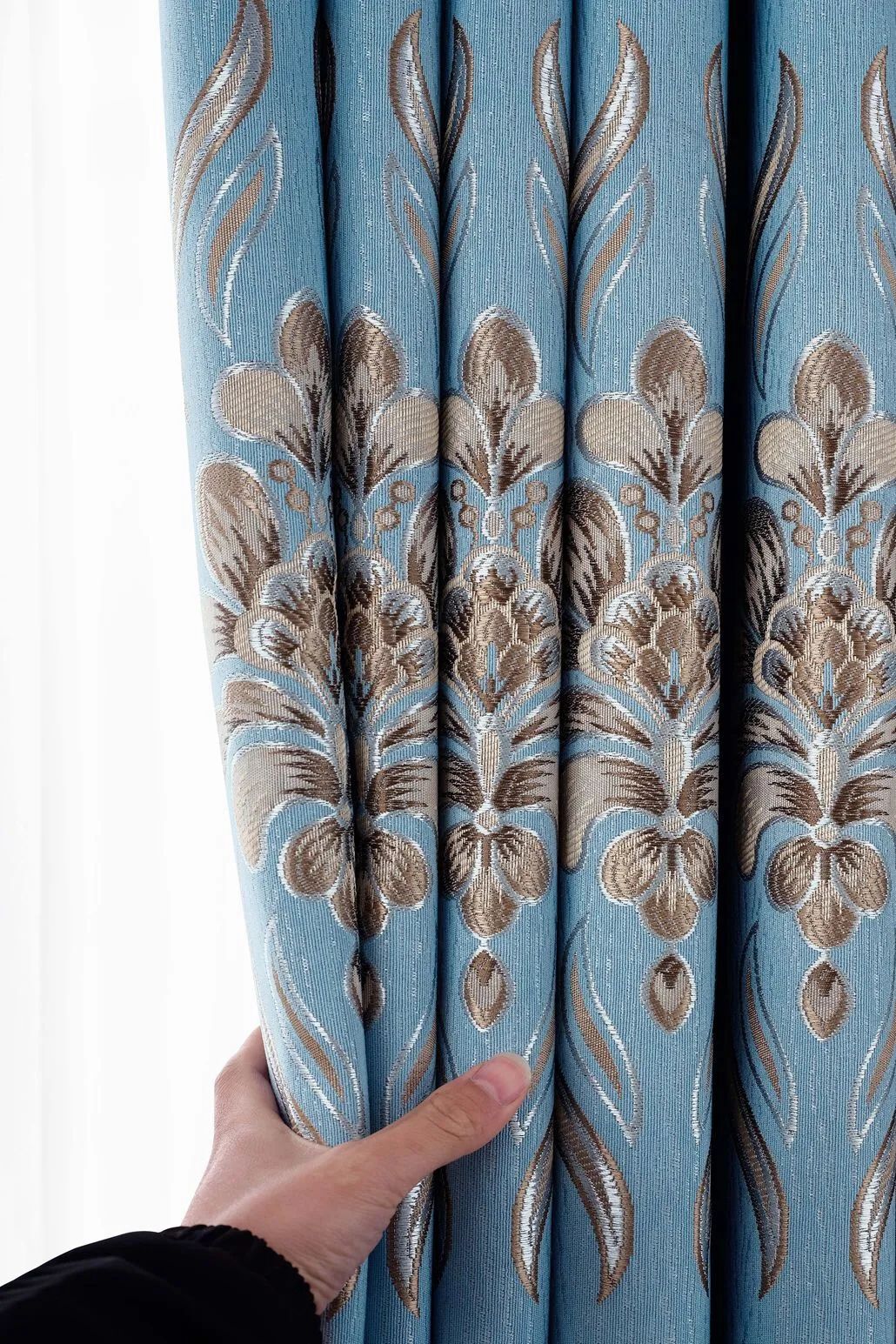 Foulola News:2.8/3.2m Width Jacquard Blackout Curtain 2201Series manufacture