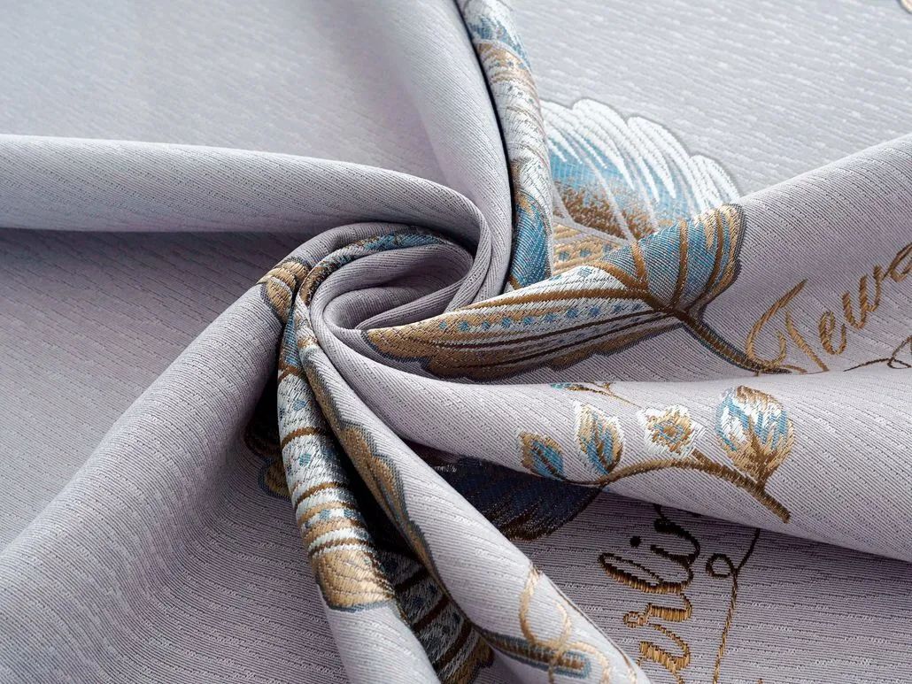 Foulola News:2.8/3.2m Width Jacquard Blackout Curtain 2201Series details