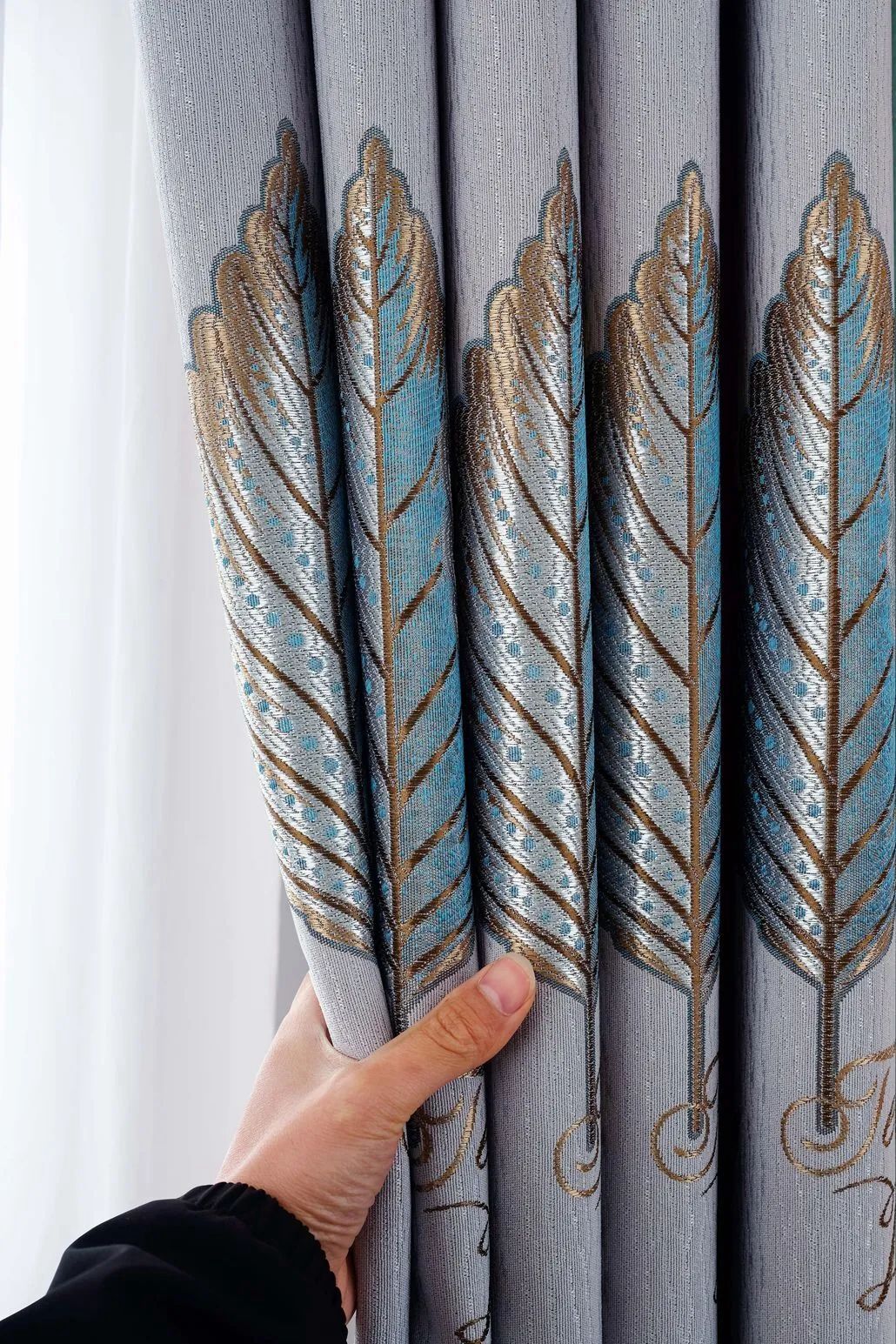 Foulola News:2.8/3.2m Width Jacquard Blackout Curtain 2201Series factory