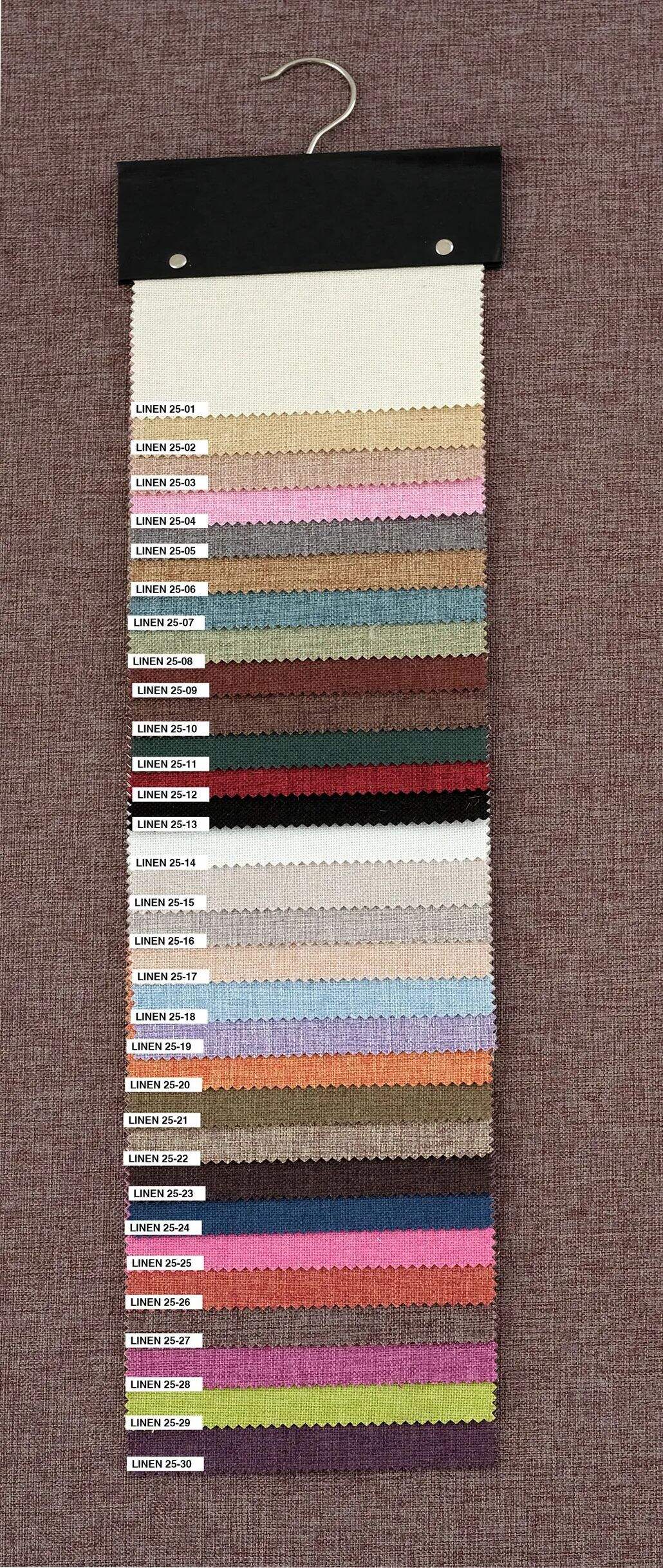 Foulola News:Plain Linen Sofa Fabric-25 Series factory