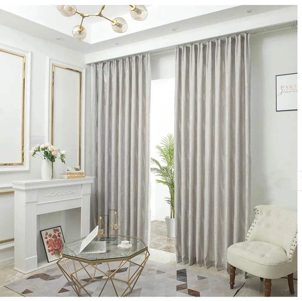 Foulola: Linen Style Polyester Brushed Jacquard Curtain details