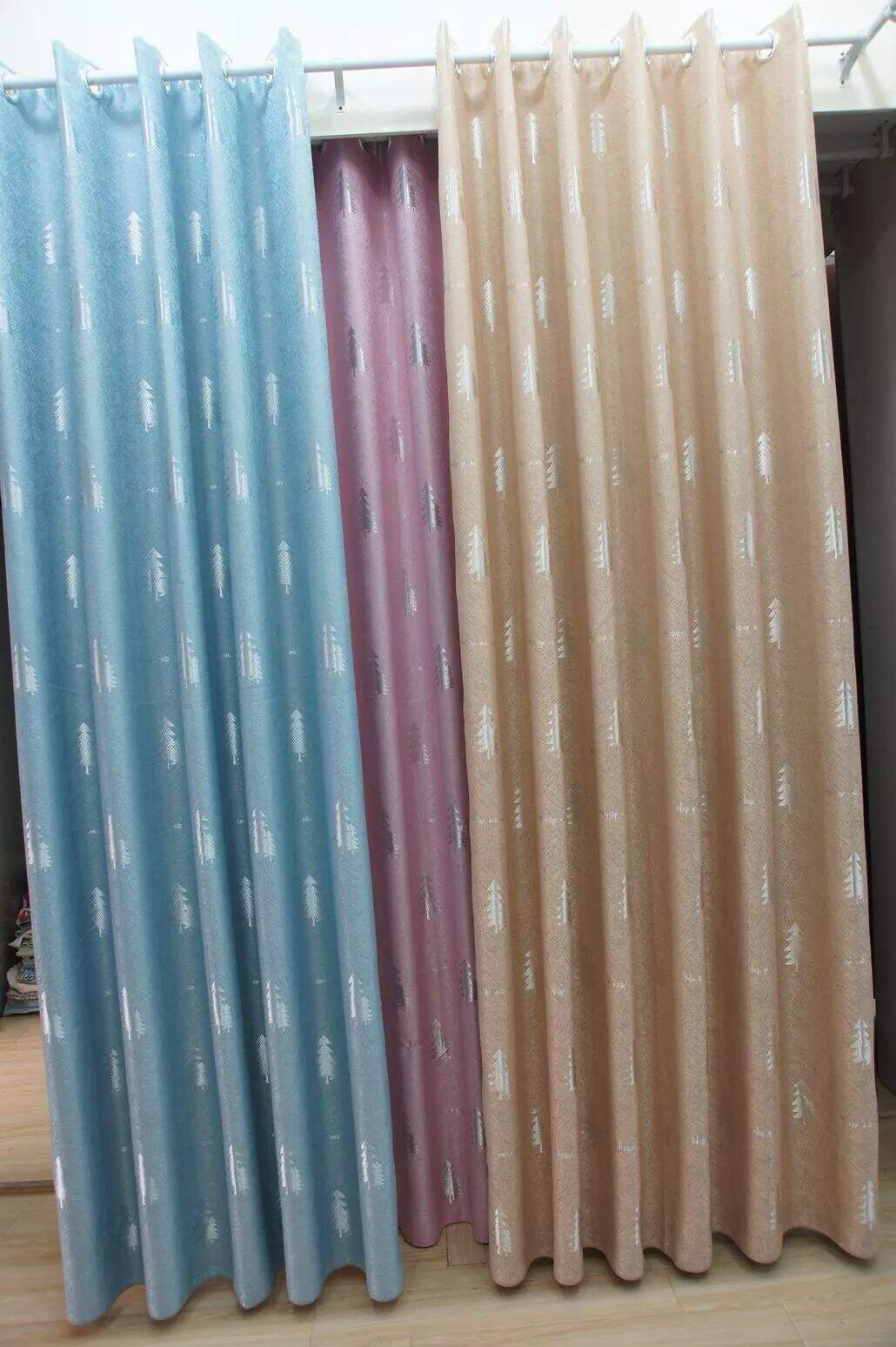 Foulola: Linen Style Polyester Brushed Jacquard Curtain supplier